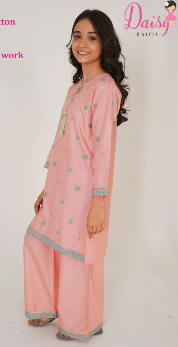 Peach Pink dress (2-Piece)