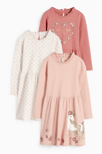 C&A Girls Full Sleeves Cotton Dress