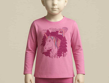 Fall Creek Unicorn Glitter Top