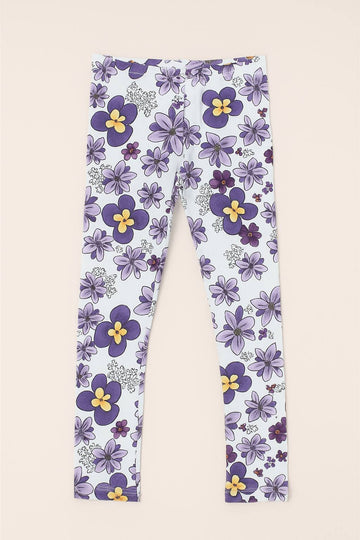 Pepco Girls Purple Floral Tights