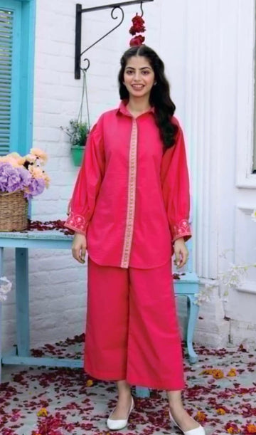 Fuchsia Pink 2 pc dress