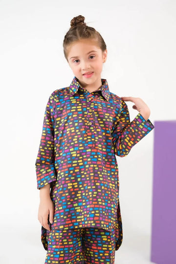 π€ Sprinkle Black Fusion Cambric Dress (2-Piece Set)