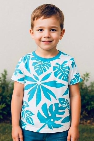 Brand Kids Tropical T-Shirt – Soft Cotton Comfort