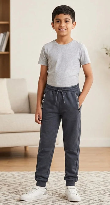MO Kids Dark Grey Joggers