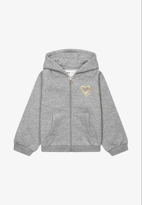 Grey Minoti Tracksuit - Rose Gold Heart Design