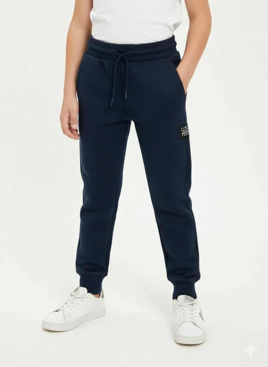 Lefties Dark Blue Fleece Joggers for Kids