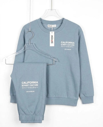 Original Minoti Ice Blue Fleece Tracksuit