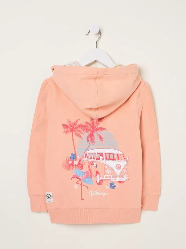 FatFace Peach Embroidery Hoodie