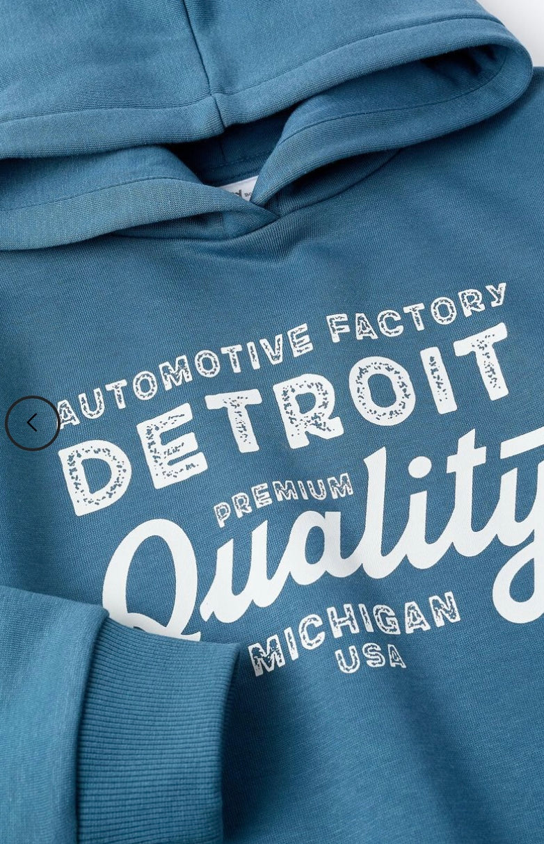 Blue Detroit Hoodie