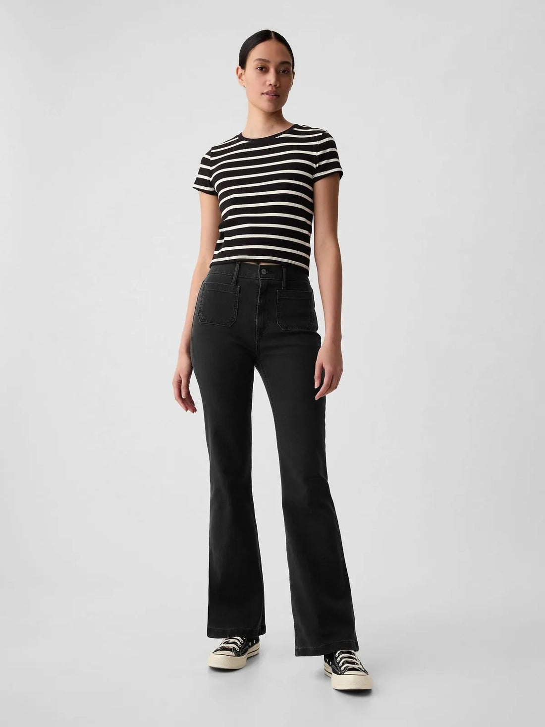 GAP Girls Black Bootcut Denim Pants