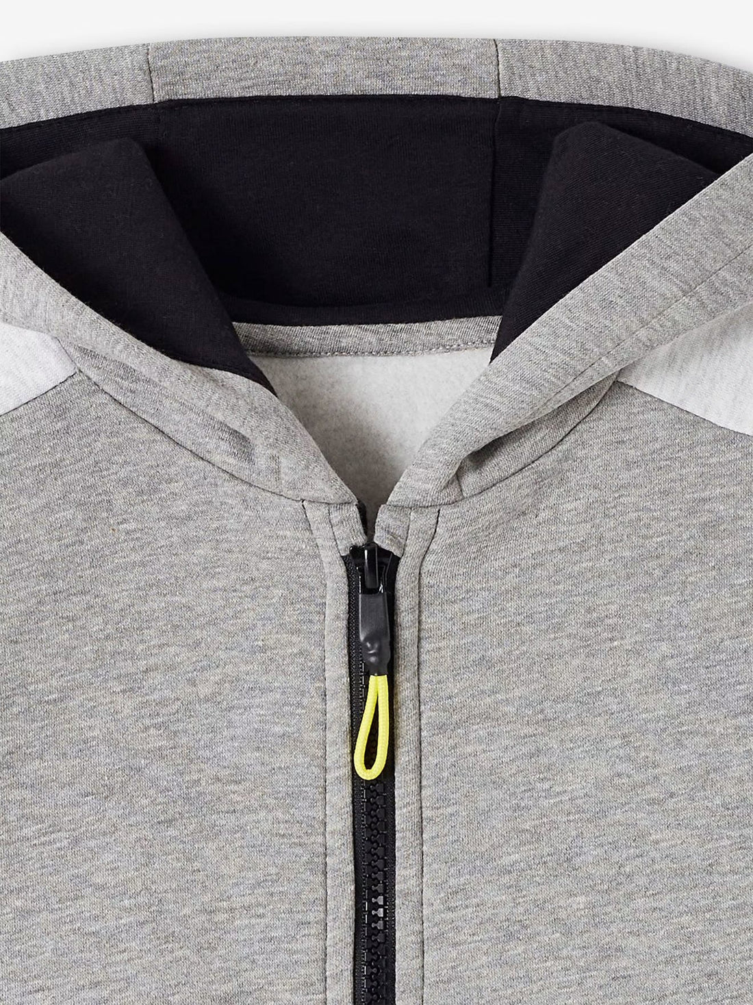 Grey and Black Sports Zipper Jacket