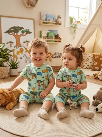 Lindex Green Jungle Romper