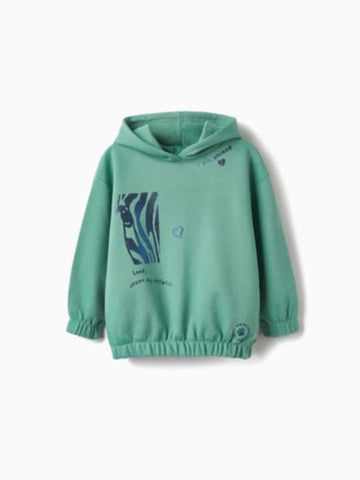 Green Hooded Sweatshirt