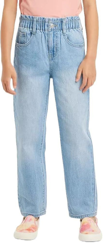 Max Girls Denim with Paperbag Waist