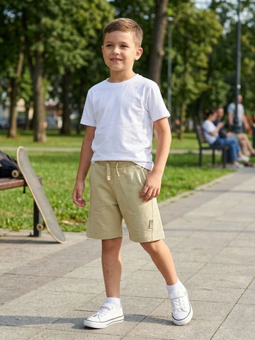 Zara boys Beige Terry Shorts
