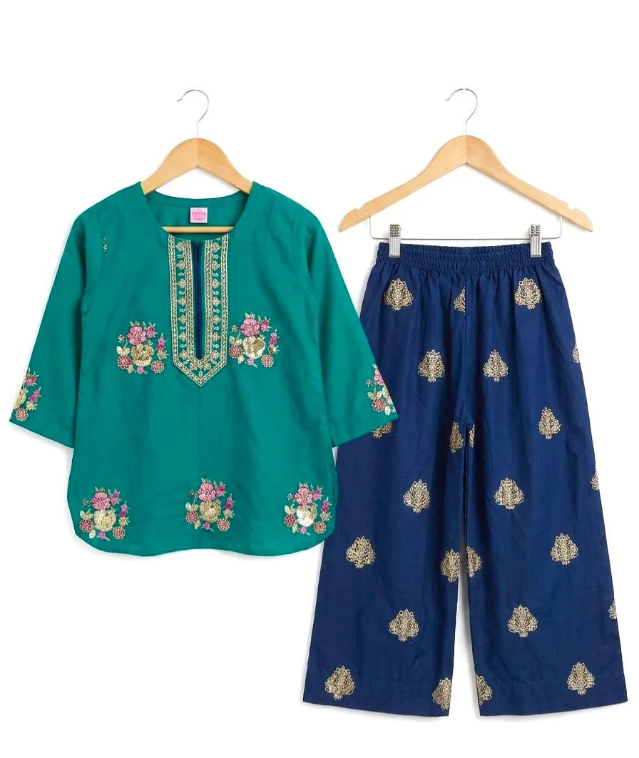 Peru Seagreen & Blue Dress 💙💚
