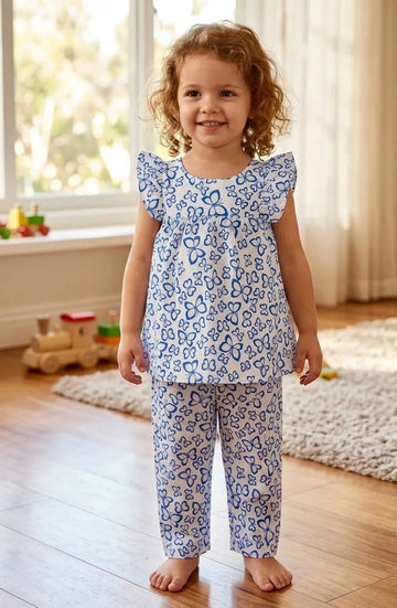 Wow Kids Co-Ord Set – Royal Blue Butterfly 🦋💙