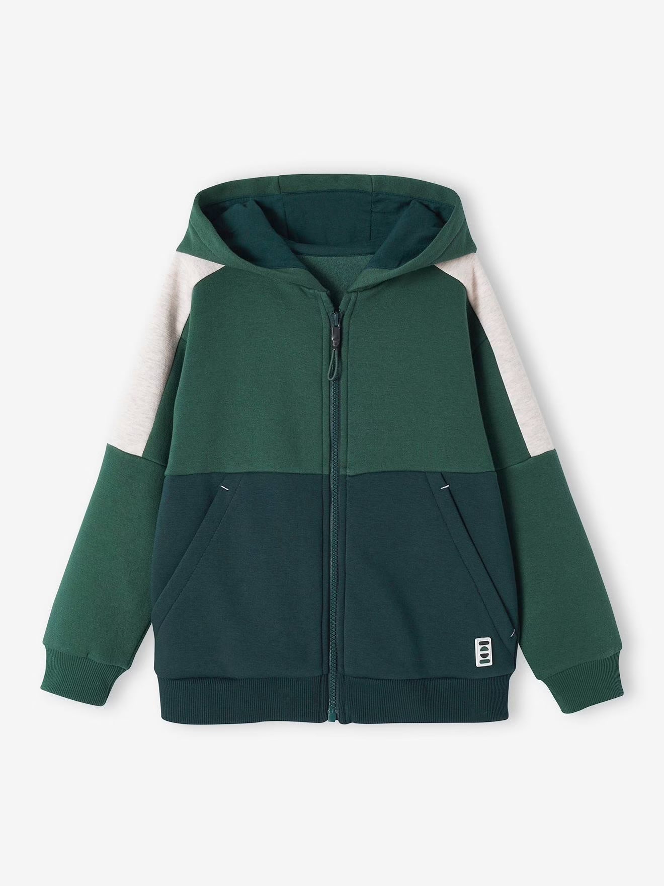 Green Sports Zipper Jacket