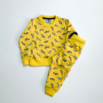 Mini Yellow Cars Tracksuit