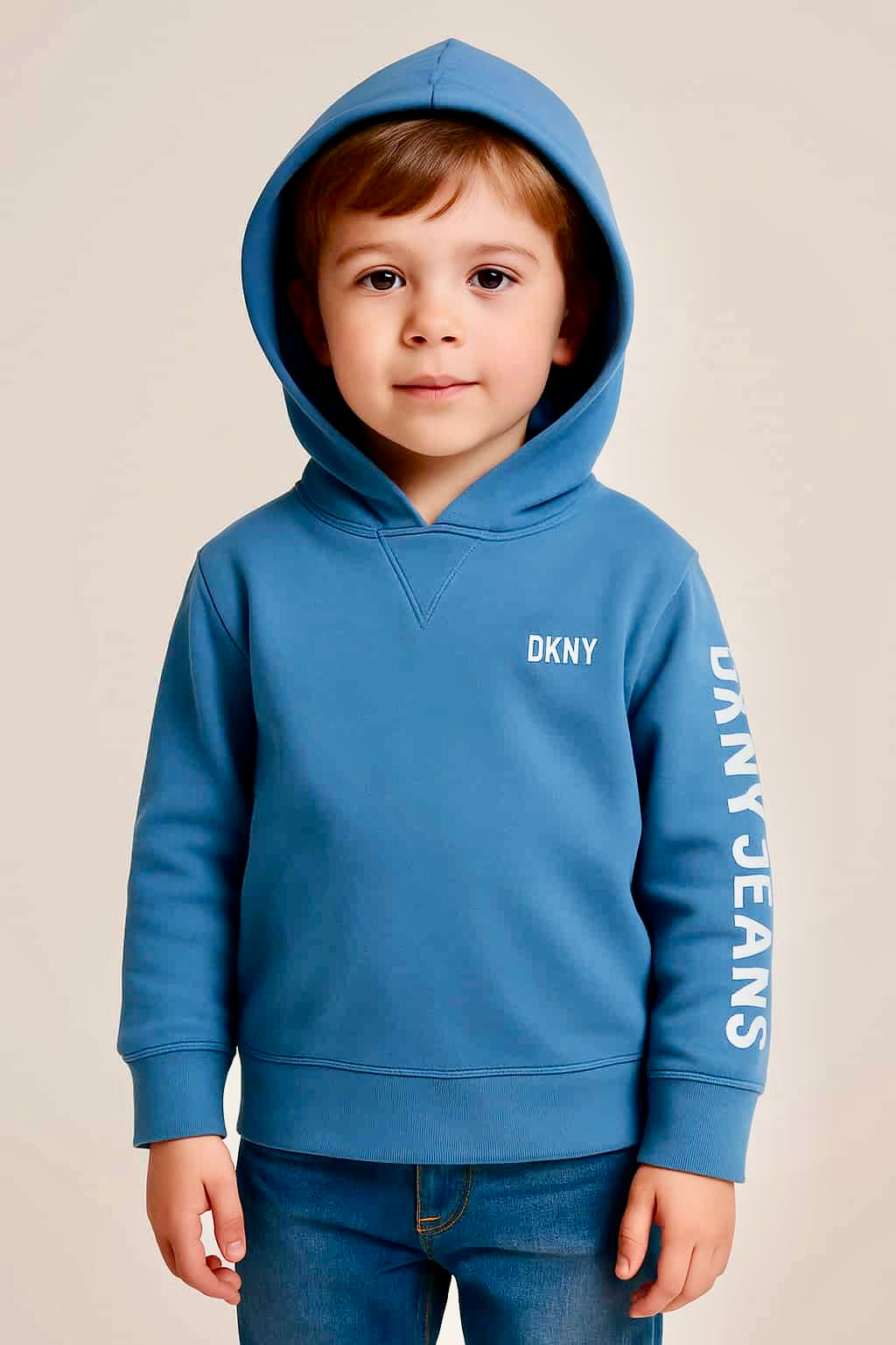 Blue DKNY Hooded Sweatshirt