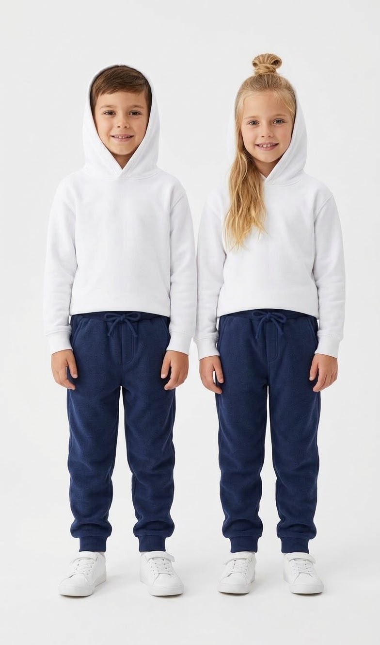 YFK Navy Blue Sweatpants