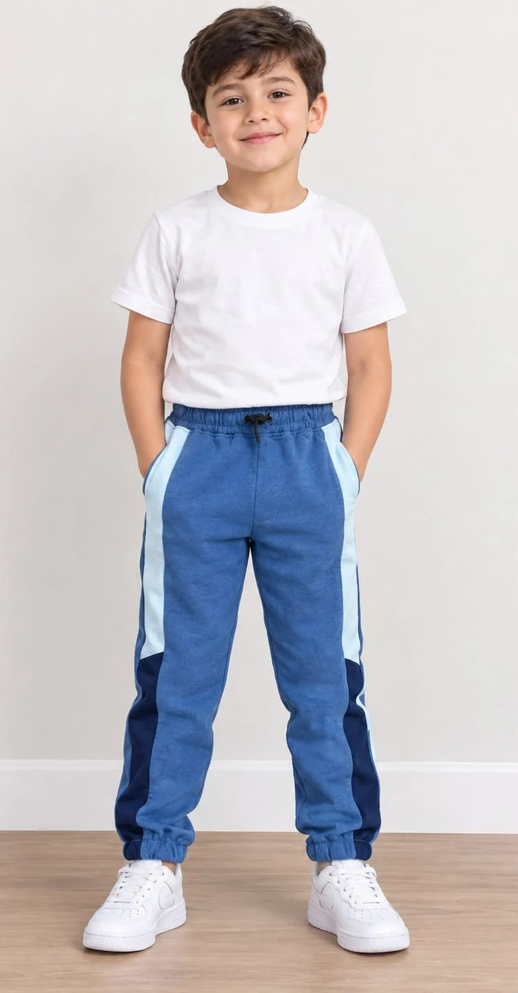 Sinsay Blue Panel Jogger Sweatpants