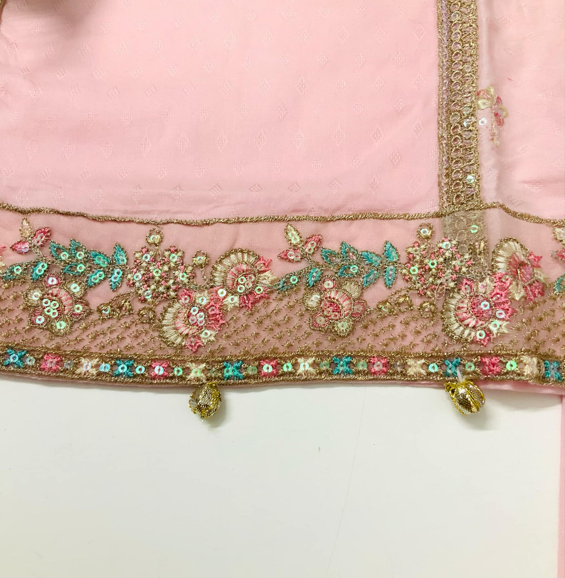 Al Qaswa 3-Piece Powder Pink Dress