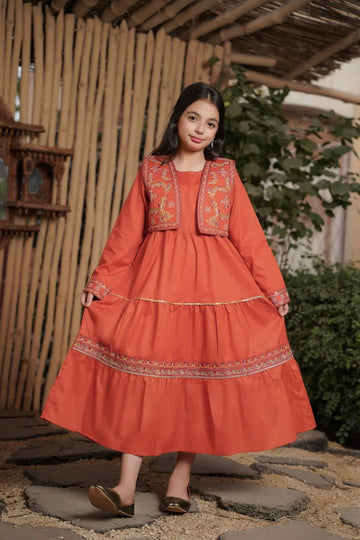 Lily Koti Style 2PC Embroidered Dress