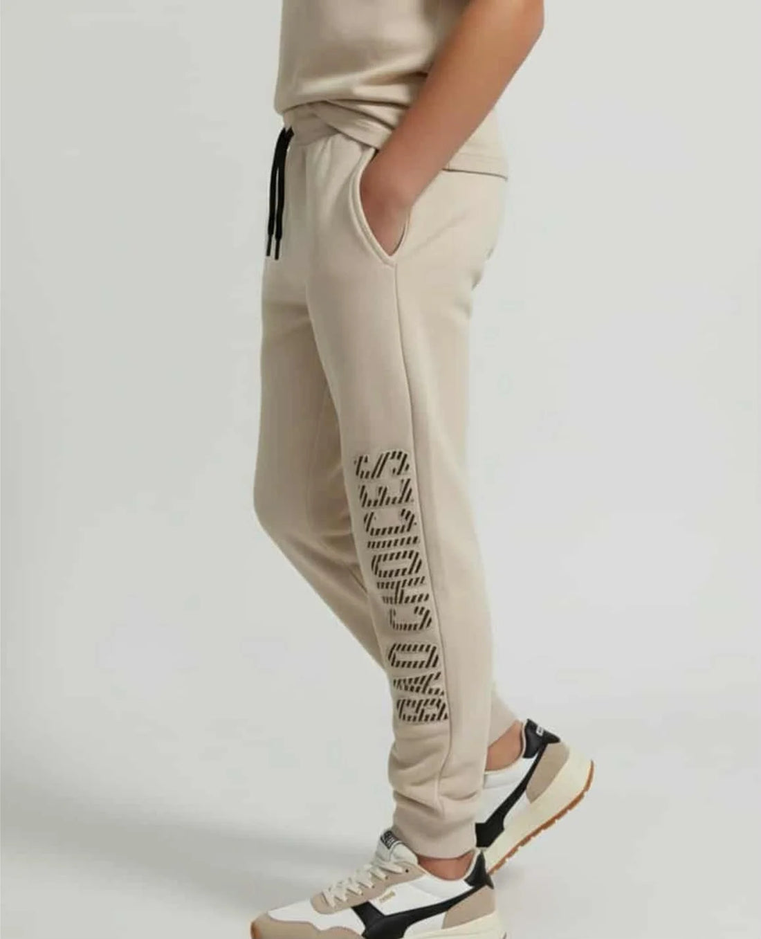 YFK “Bad Choices” Beige Sweatpants