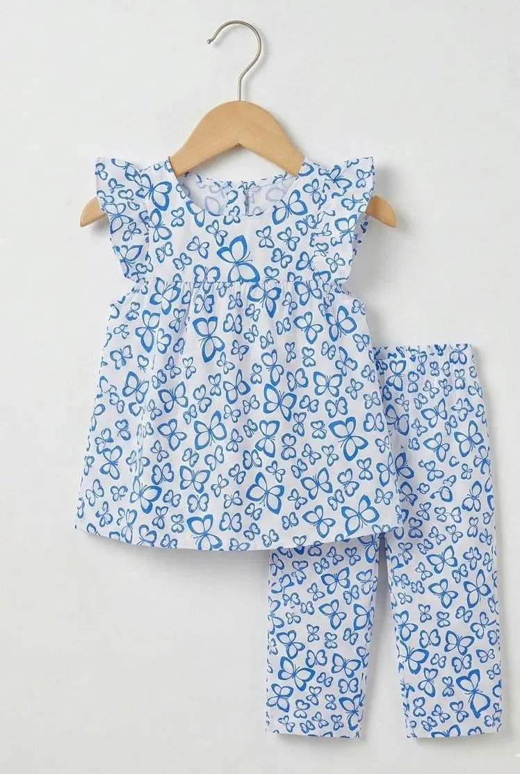 Wow Kids Co-Ord Set – Royal Blue Butterfly 🦋💙
