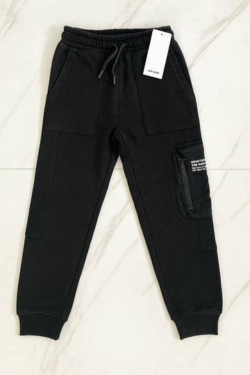 Black Cargo Joggers – Zara (Cut Label)
