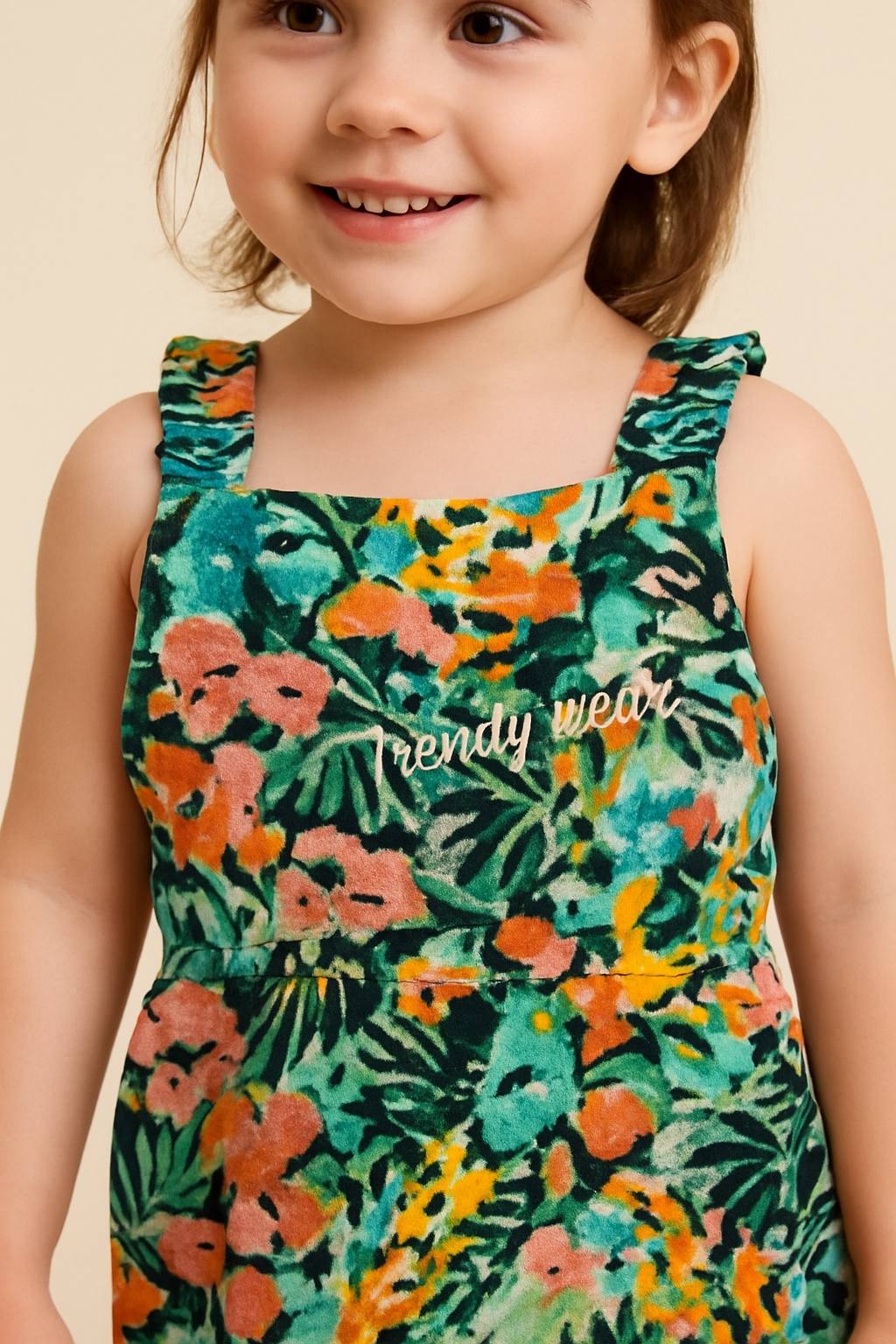 Primark Girls Jungle-Themed Jumpsuit – Playful Comfort in Style