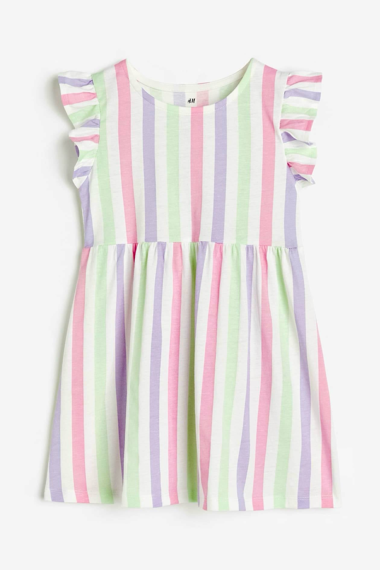 H&M Pastel Striped Frock – Soft, Sweet & Summer-Ready