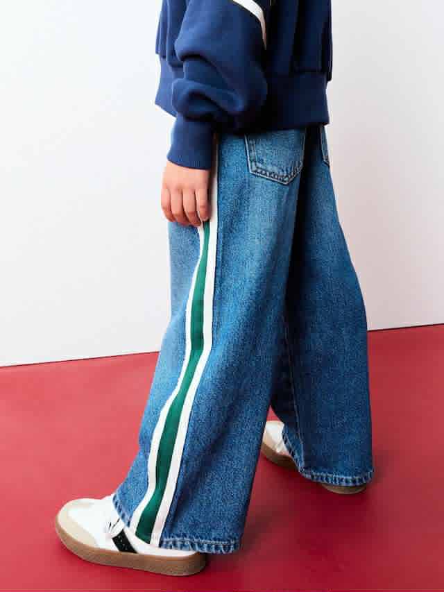 Next Girls Wide-Leg Denim Pants