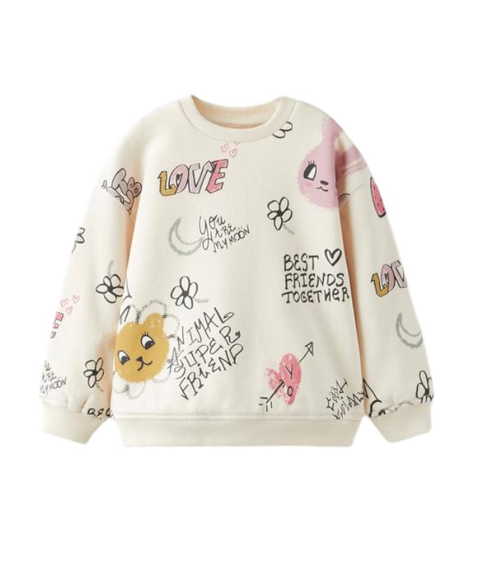 Zara 2-Piece Tracksuit - Best Friends & Bunny Print