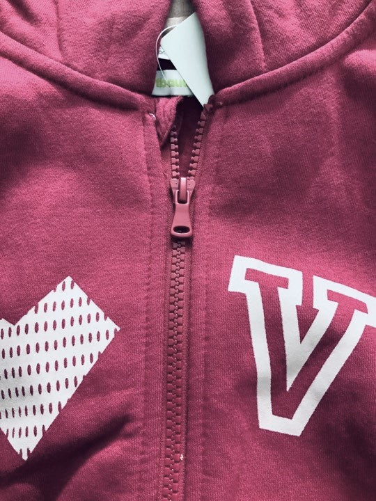 Vertbaudet Fuchsia Pink Zipper Hoodie