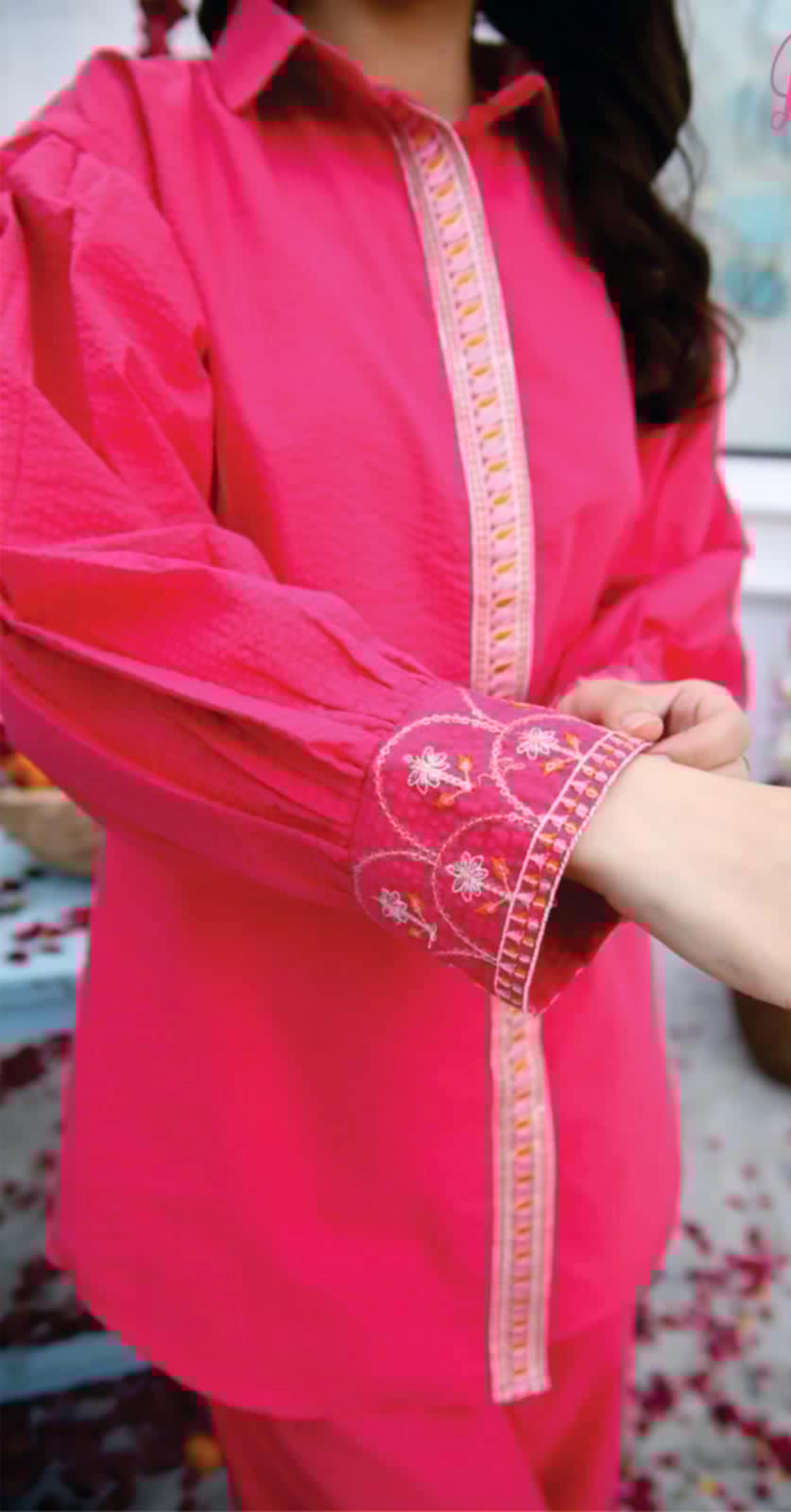 Fuchsia Pink 2 pc dress