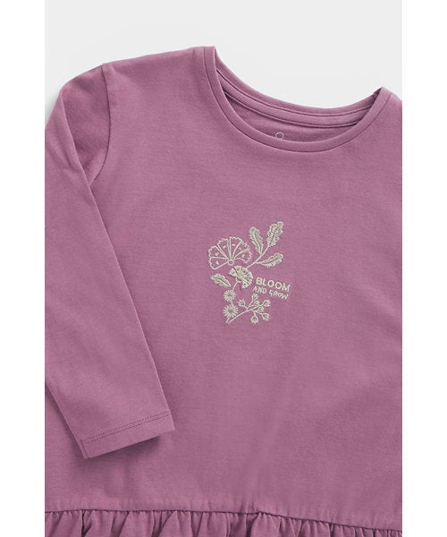 Mothercare Purple Embroidery Dress