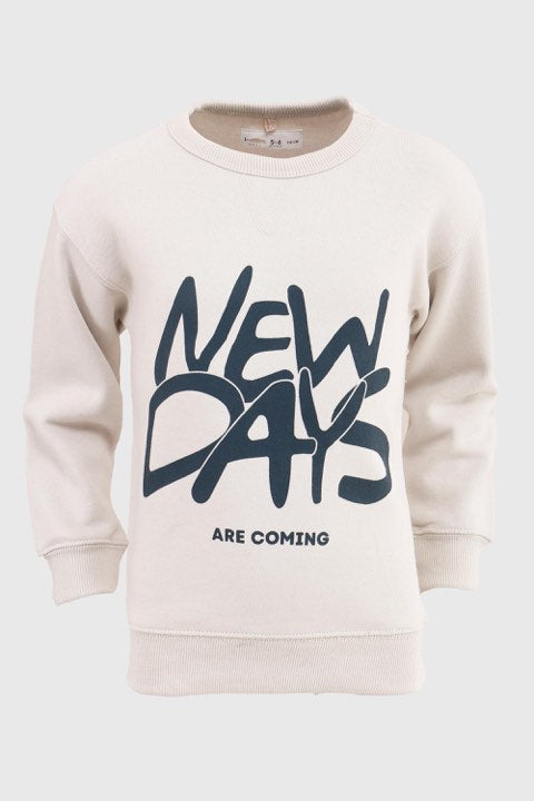 Lefties "New Day" Sweatshirt - Off White