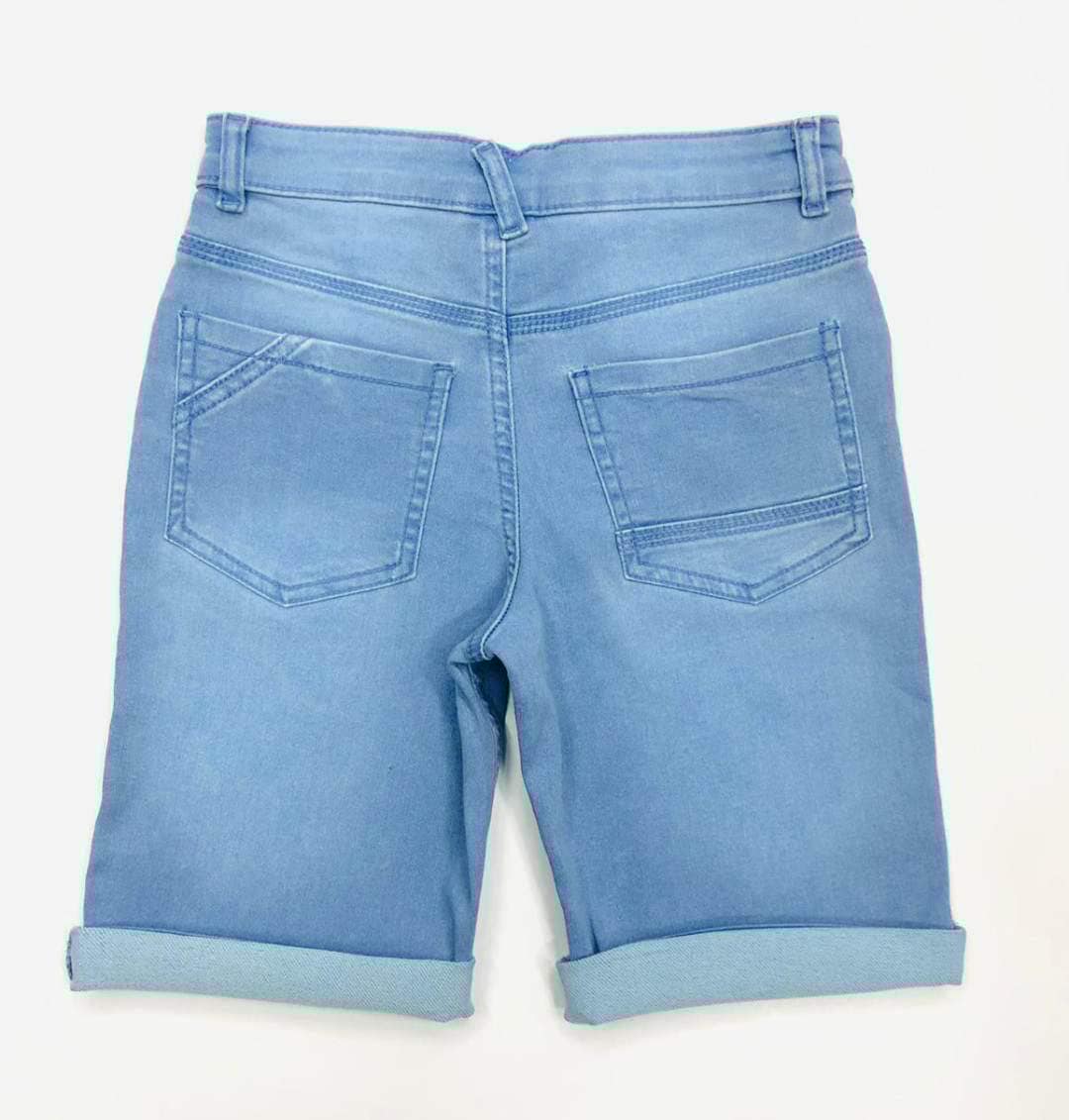 Ice Blue Denim Shorts (with Pockets)
