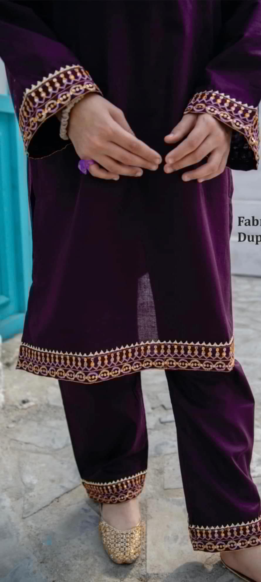 Deep Purple 3-Piece Dress