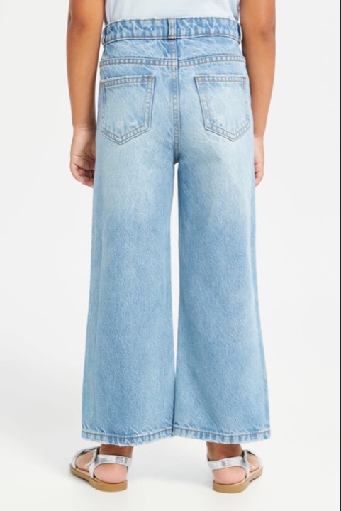 Red Tag Girls Ice Blue Wide Leg Jeans