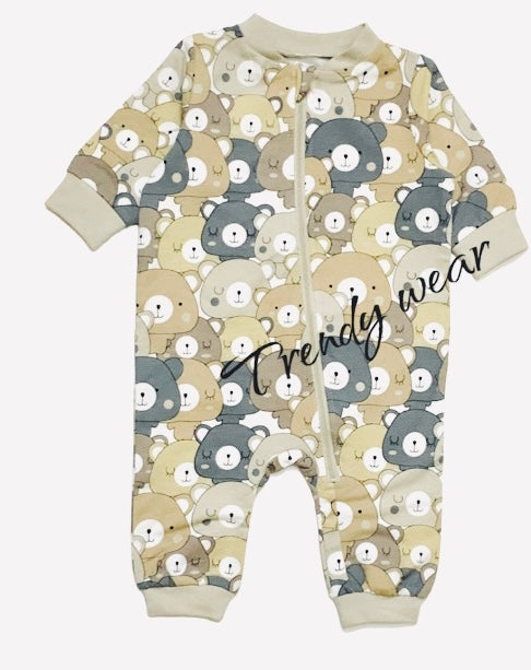 Cute Bear Romper - Gender Neutral Design