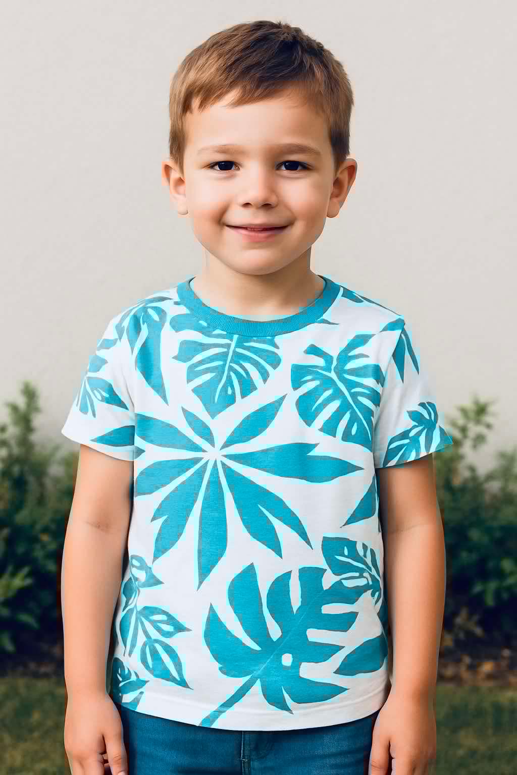 Brand Kids Tropical T-Shirt – Soft Cotton Comfort