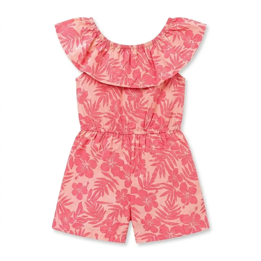 Matalan Pink Leaf Playsuit