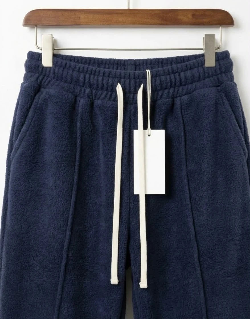 Girls Blue Grey Wide Leg Trousers